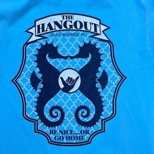 The Hangout Gulf Shores, AL Blue Tshirt Medium